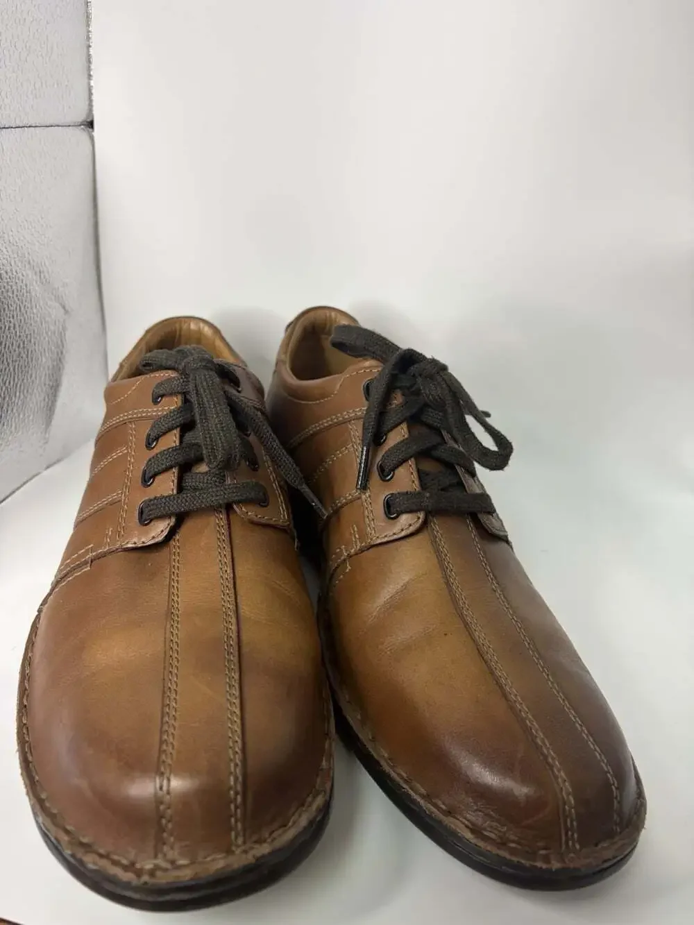 Clarks Shoes Men's 10.5 Touareg Vibe Oxford Brown Leather